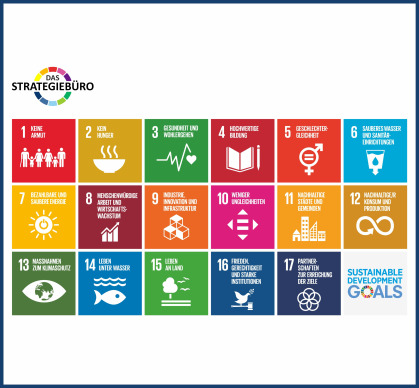 Darstellung der 17 Sustainability Goals der United Nations